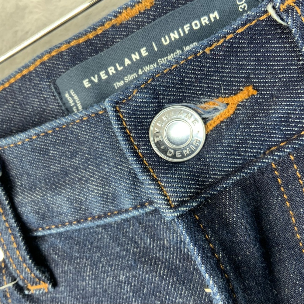 Everlane The Slim 4 - Way Stretch Organic Jeans Uniform Dark Wash Indigo 29 x 30 - Picture 7 of 7